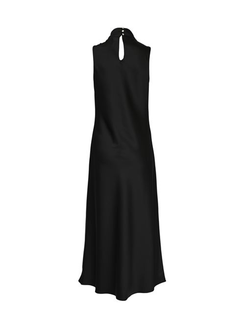 Abito midi fluido in raso Nero Patrizia Pepe | 8A1627 A269K103